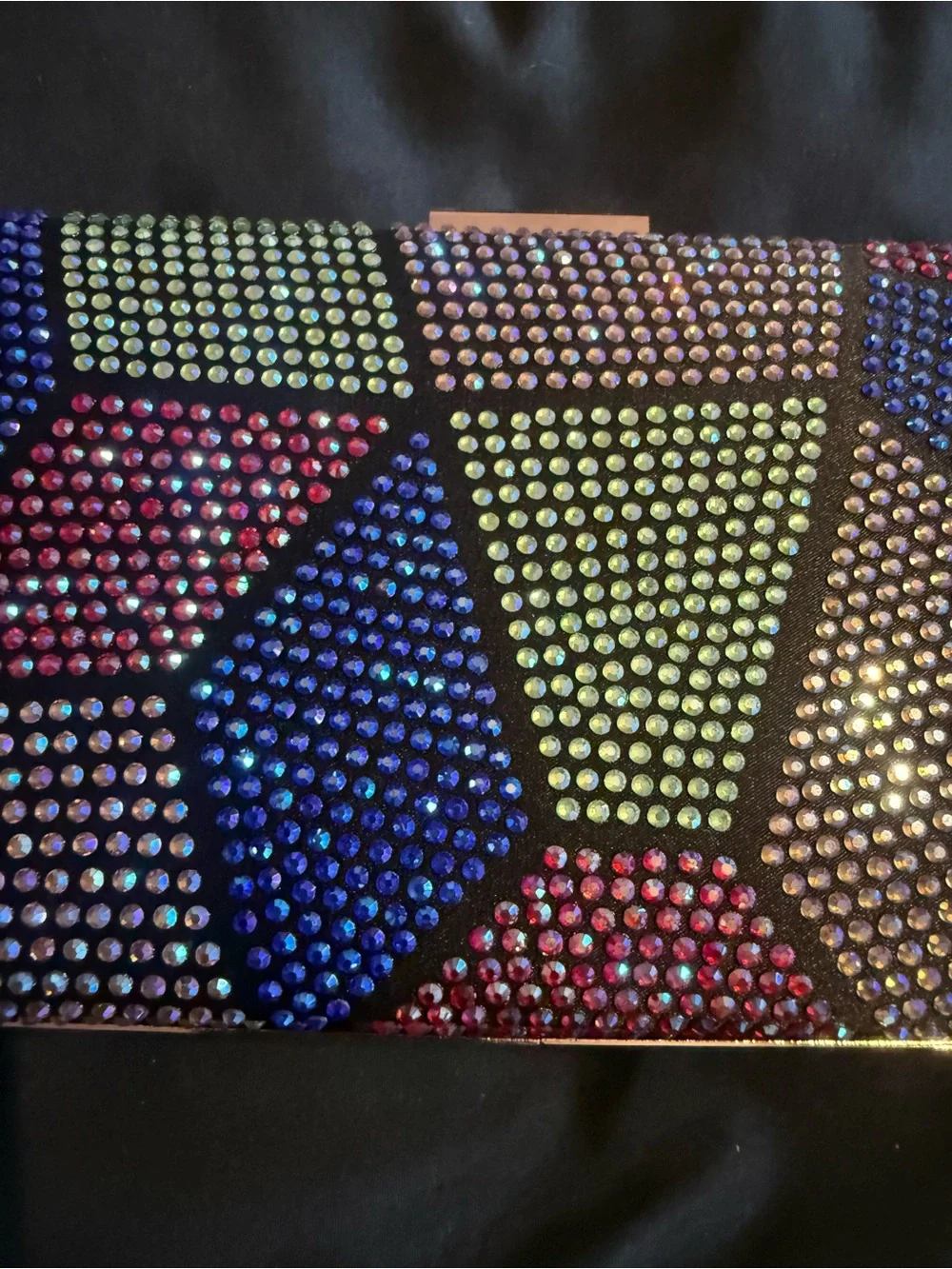 Multicolor Crystal Geometric Clutch